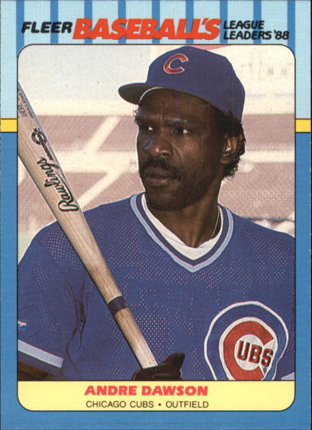 1988 Fleer League Leaders Baseball Cards       009      Andre Dawson